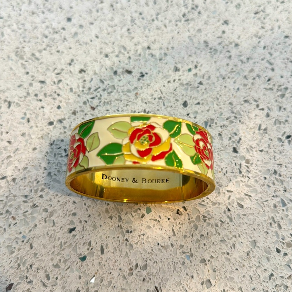 Dooney & Bourke Gold Floral Bracelet